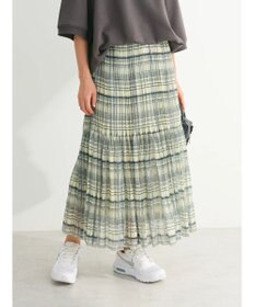 Green Parks シアープリーツボリュームスカート