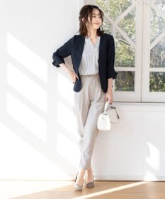 Tiaclasse 【洗える】幅広く活躍が期待できるドロストパンツ