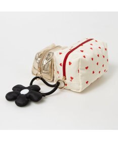 UNBILLION カシュカシュ cachecache / フラワーチャーム付ソート刺繍ポーチセット