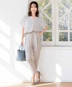 Tiaclasse 【洗える】幅広く活躍が期待できるドロストパンツ