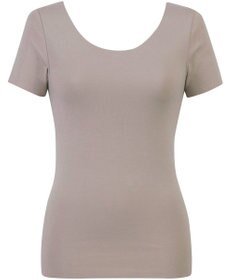 Wing あったかインナー 綿100％(肌側) アウターにひびきにくい ムレにくい 【綿の贅沢 ここちフラット】 3分袖 半袖 秋 冬 EL4372 ウイング／ワコール