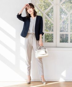 Tiaclasse 【洗える】幅広く活躍が期待できるドロストパンツ