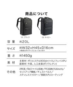 ACE BAGS & LUGGAGE ace. EVL-4.0 10th ビジネスリュック  B4サイズ 15.6インチPC収納 2気室 68953 エース