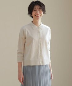 J.PRESS LADIES S 【洗える】ニットポロ カーディガン