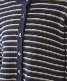 AMERICAN HOLIC マルチボーダーリブニットカーディガン