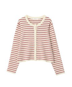 AMERICAN HOLIC マルチボーダーリブニットカーディガン