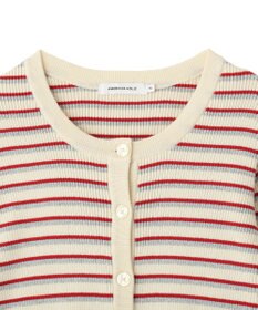 AMERICAN HOLIC マルチボーダーリブニットカーディガン
