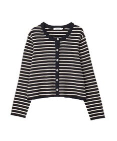 AMERICAN HOLIC マルチボーダーリブニットカーディガン