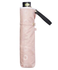 MOONBAT LANVIN en Bleu 折りたたみ傘 ジャカード×パイピング 簡単開閉 大きめ55cm