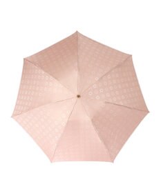 MOONBAT LANVIN en Bleu 折りたたみ傘 ジャカード×パイピング 簡単開閉 大きめ55cm