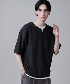 WEGO フェイクレイヤードキーネックT（S）