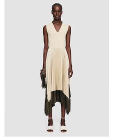 JOSEPH ニットウィーブプリッセ アニメーション　Vネックドレス