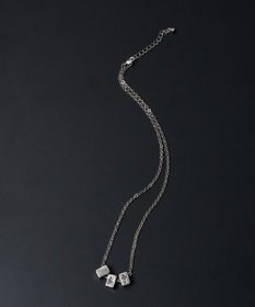 WEGO M立体モチーフ3連ネックレス