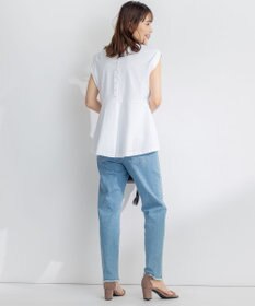 組曲 S 【洗える】バックパールフレアカットソー