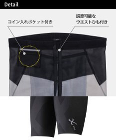 CW-X 【MEN】 CW-X メンズ スポーツタイツ ハーフ(ひざ上丈) 下半身サポート(股関節・腰・おしり・ふともも) マラソン 球技 HZO695 /ワコール