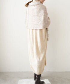 POLS ジャガード織 ウールカットジャガード　ストール