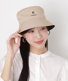 MOONBAT FURLA(フルラ)リバーシブルバケットハット 帽子 無地 UVカット 手洗い可能