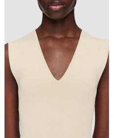 JOSEPH ニットウィーブプリッセ アニメーション　Vネックドレス