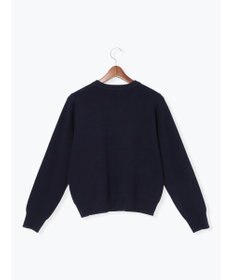 Te chichi ラインストーンレタードニットプルオーバー