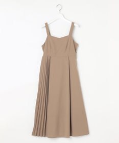 Feroux 【洗える】プリーツコンビ ジャンパースカート