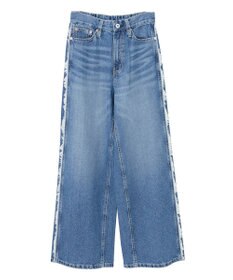 earth music&ecology ワイドフリンジデニムパンツ