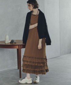 YECCA VECCA ラッフルキャミワンピース