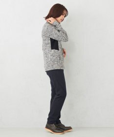 JOSEPH ABBOUD MOUNTAIN 【UNISEX】ランダムスラブリップハーフジップ