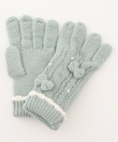 ANY KIDS パール リボン 手袋