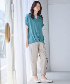 ANY L 【接触冷感/ウエストゴム/ストレッチ】クールタッチタックパンツ