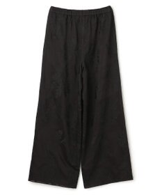 UNFILO 【ウエストゴム】ボタニカル エンブロイダリー パンツ