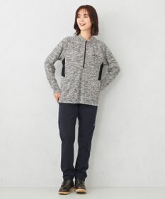 JOSEPH ABBOUD MOUNTAIN 【UNISEX】ランダムスラブリップハーフジップ