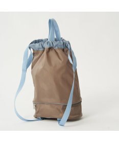 BEAMS SCHOOL 手提げバッグにもなる 2重底ナップサック