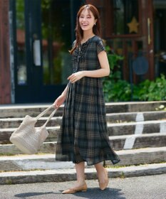 Tiaclasse L 【洗える】フリルワンピース