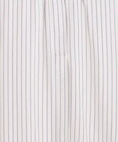 J.PRESS LADIES シアーストライプチェック フレンチスリーブ バンドカラー カットソー