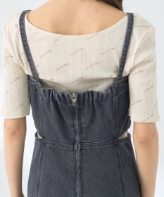 earth music&ecology サイドカットデニムキャミワンピース