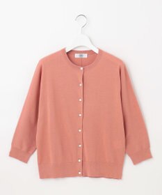 J.PRESS LADIES 【洗える・抗菌防臭】コットンアセテート ドルマン カーディガン