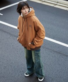 WEGO 【ユニセックス着用ITEM】ワーカーズボアフードブルゾン