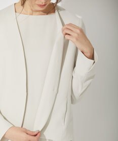 自由区 【セットアップ可】ダブルクロス ノーカラージャケット