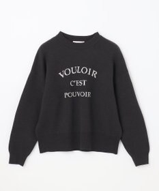 ANY しあわせタッチメッセージニット