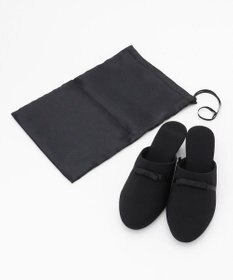 ANY SIS 【巾着付き】リボンヒール スリッパ