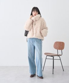 earth music&ecology ワイドフリンジデニムパンツ