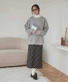 WEGO 【ユニセックス着用ITEM/裏起毛】リラックスフィットスウェットプルオーバー