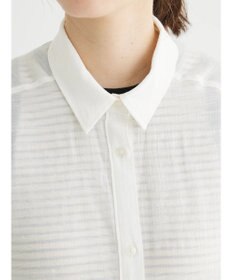 Green Parks ジャガードシアーシャツ