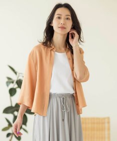 J.PRESS LADIES 【洗える】シアーリネン ブラウス