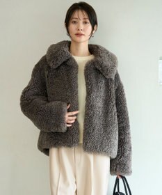 UNFILO エコファー ステンカラーコート