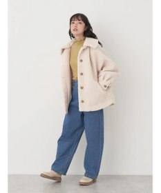 earth music&ecology コットンシアータートルネックプルオーバー