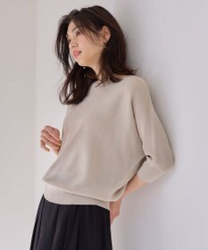 ANY L 【洗濯機可/UVカット】アクリルガータードルマンニット