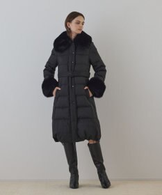 GRACE CONTINENTAL ファーカラーロングダウン