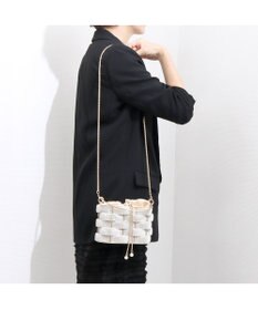 UNBILLION カシュカシュ cachecache / メタリックメッシュオーバルバッグ