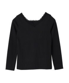 earth music&ecology 前後２ＷＡＹ襟レースプルオーバー